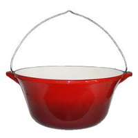 Zománcozott öntöttvas bogrács,piros 10,8 L (10569)