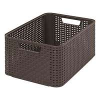 Curver Curver Style "M" méretű rattan kosár 18L sötétbarna (205844)