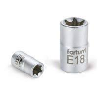 Fortum Fortum dugófej, torx, 1/2", 61CrV5 mattkróm, 38mm hosszú; E10 FORTUM (4700700)