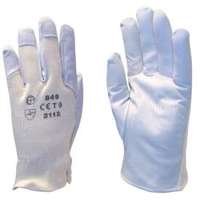 Bőr sofőrkesztyű, fehér 7-es (847)