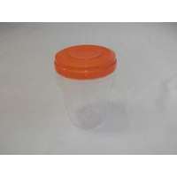 Hengeres, műanyag tárolódoboz 950 ml vegyes színben (3035)