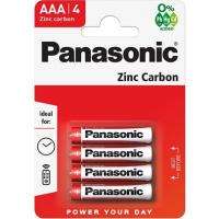 Panasonic Panasonic elem Red Zinc 1.5V cink-mangán AAA, 4db (3121672)