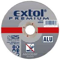 Extol Extol premium vágókorong alumíniumhoz, szürke; 125×1,0×22,2mm, max 12200 ford/perc (8808402)