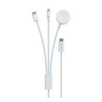 Devia DEVIA töltőkábel 3in1 (Type-C - lightning/Type-C, Apple Watch töltő, 7.5W, wireless, 120cm)