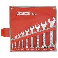 Fortum Fortum 9 db-os villás kulcs készlet, 6-32mm, 61CrV5, mattkróm (4730101)