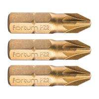 Fortum Fortum behajtóhegy PZ, 3 db, S2 acél, Titanium bevonat; PZ 2×25mm, bliszteren (4741372)