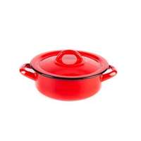 EMA-LION Bonyhádi Zománcáru Bonyhádi hagyományos zománcozott lábas + fedő 18 cm