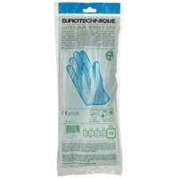 Mártott kék gumikesztyű, Saválló, pamut belső 6-os méretben (5206)