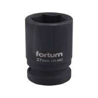 Fortum Fortum gépi (impakt) dugófej 3/4", 27mm, L 52 mm, feketített (4703027)