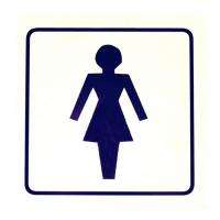  SB tábla műanyag 13x13cm női WC szimbólum (3970142)