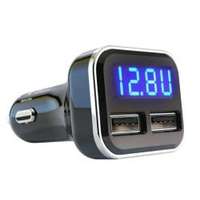 USB töltő + digitális voltmérő 24W-4,8A (W16134-2)