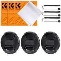 K&F CONCEPT K&F Concept 3db objektívvédő sapka zsinórral + 3db törlőkendő, 40.5mm (KF-1987)