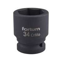 Fortum Fortum gépi (impakt) dugófej 3/4", 34mm, L 57 mm, feketített (4703034)