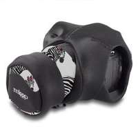 Miggö Miggö párnázott védőburkolat és csuklópánt SLR méretű gépekhez, zebra mintás (M-MW-GW-SLR-ZN-70)