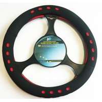 Szivacsos kormányvédő Fekete-Piros KV-20004R