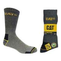 CATERPILLAR 3 pár CAT magasszárú munkazokni, P03 szürke színben, 41-45-ös méretben (PO15/00283-4145)