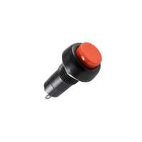 Nyomógomb, 125V/3A - 250V/1A, piros, záró (SP 10/RD)
