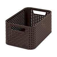 Curver Curver Style "S" méretű rattan kosár 6L sötétbarna (205824)