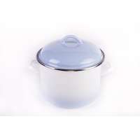 EMA-LION Bonyhádi Zománcáru Bonyhádi zománcozott fazék + fedő kék árnyalt 18 cm