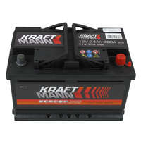 Kraftmann Kraftmann 12V 74ah 680A jobb+ autó akkumulátor (VARTA GYÁRTÁS)