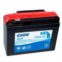 Exide Exide YTR4A-BS 12V 3Ah 30A AGM bal+ motorkerékpár akkumulátor - 503903