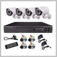  4 kamerás megfigyelő rendszer AHD CCTV