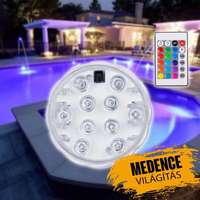 Vízálló LED színű lámpa – úszómedencékhez, pezsgőfürdőkhöz