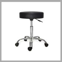  Gurulós kozmetikai szék állítható magassággal HOP1000880-1 fekete