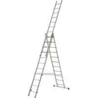 Anro Univerzális háromrészes alumínium létra 3x8 fokos, 455 cm magas