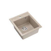 Quadron Quadron JOHNNY 100, 430 x 500 mm river sand bézs színű gránit mosogatótálca