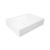 Sanovit Sanovit - Top Counter pultra ültethető porcelán mosdó - SQUARE - - 50 x 38 cm