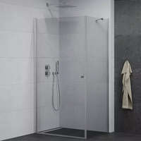 Homedepo Mexen Pretoria 90x80 cm Aszimmetrikus nyílóajtós zuhanykabin 6 mm vastag vízlepergető biztonsági üveggel, 190 cm magas