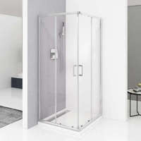 Diplon Diplon 80x80 cm szögletes két tolóajtós zuhanykabin, 5 mm edzett áttetsző üveggel, 190 cm magas