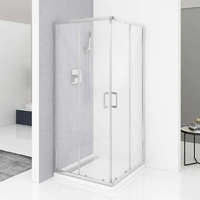 Diplon Diplon 80x80 cm szögletes két tolóajtós zuhanykabin, 5 mm edzett matt üveggel, 190 cm magas