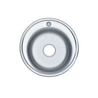 Leziter Teur kerek egy medencés rozsdamentes mosogató 480 mm