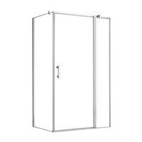 Leziter Simple 80x100 cm nyílóajtós aszimmetrikus zuhanykabin zuhanytálca nélkül