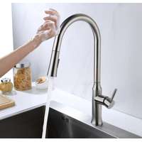 Diplon Diplon króm egykaros álló magasított érintő szenzoros konyhai mosogató csaptelep kihúzható zuhanyfejjel ST8401
