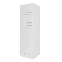 Leziter Yorki 60-as felülfagyasztós hűtős kamra szekrény fehér korpusz selyemfényű fehér fronttal