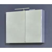 TMP cabinets Sharp 100 cm tükrös szekrény LED világítással, fehér