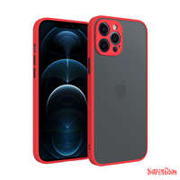 Cellect iPhone 12 Pro Max műanyag tok, piros, fekete