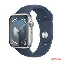 Apple Apple Watch Series 9 GPS 41mm Silver Aluminium Case with Sport Band M/L - Storm Blue