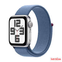 Apple Apple Watch SE GPS 40mm Silver Aluminium Case with Sport Loop - Winter Blue