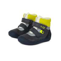 Ponte20 Ponte20 kék-sárga, bőr, szupinált magasszárú kisfiú cipő (30 - 35); (DA03-1-168A) (31)