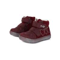 Ponte20 Ponte20 bordó, bőr, szupinált kislány bokacipő (28 - 33); (DA06-1-743) (30)