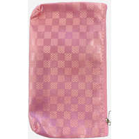  Kozmetikai táska kockás 19x11,5cm rózsaszin