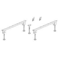 H2O Szaniter Kádláb + peremrögzítő H2O Molly, Danuta, Mona, Tamara egyenes kádhoz