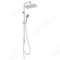 Ferro Zuhanyszett Wizard Square Pro, állítható, króm, Ferro