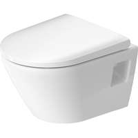 Duravit WC csésze mély öblítésű, fali, perem nélküli Rimless, comp., Duravit D-Neo szett