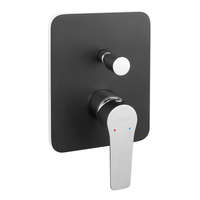 Ferro Kád/Zuhany csaptelep szett falsík alatti, Adore Black/Chrome, Ferro