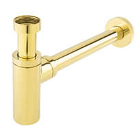 Ferro Búraszifon leeresztő nélkül 5/4", hengeres, arany, Rotondo, Ferro